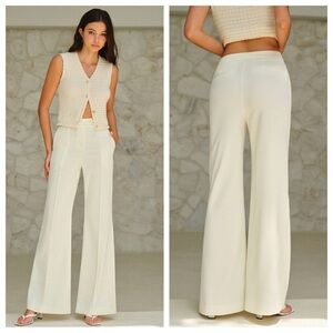 NWT Commense High Waist Pocketed Pants Apricot S